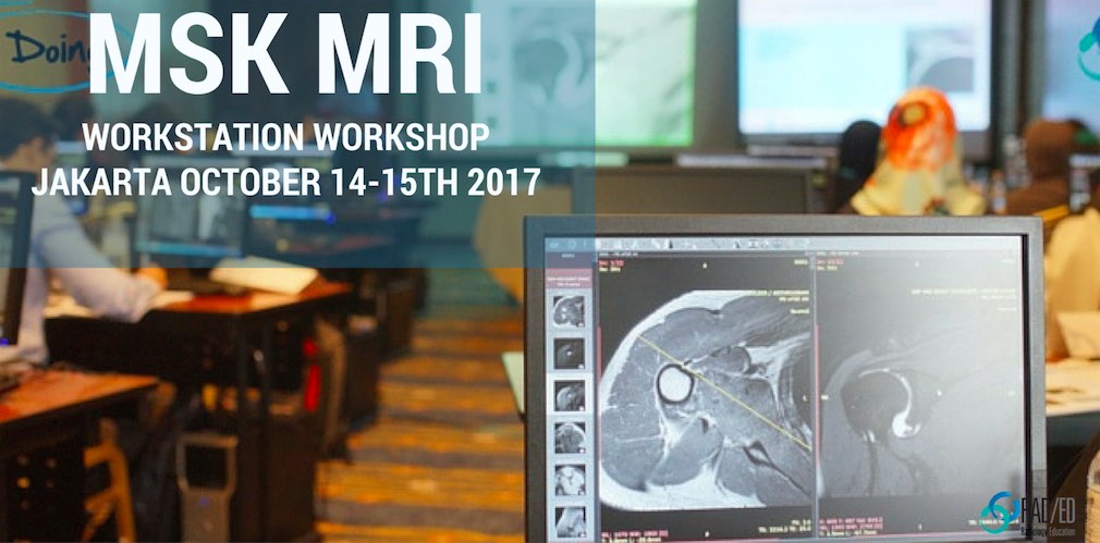 jakarta radiology conference msk mri hip knee shoulder