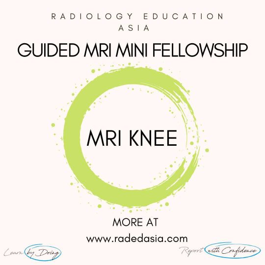 learn mri knee msk radiology online radedasia