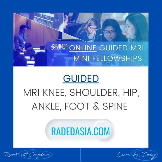 radiology msk mri spine online learnig course workshop conference radedasia